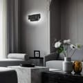 Miniatyrbild 5 av 8: Bomclap Kraftfull LED Vägglampa 12W Kallvitt 4000K, Modern Belysning för Hall & Sovrum, Väggmonterad