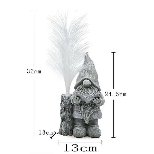 Bomclap Santas Statue Solcelle Havedæksler, Harpiks Julemandsfigurer og Farveskiftende Optisk Fiber Solar Belysning, Udendørs Dekoration Til Altan