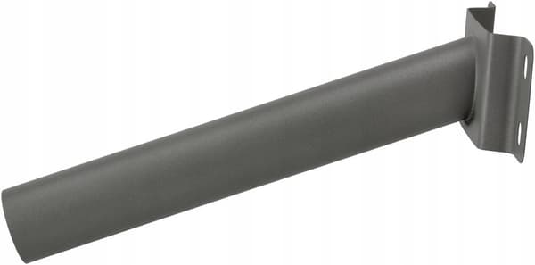 Gadelampeholder Metalmast 48mm Grå Stål