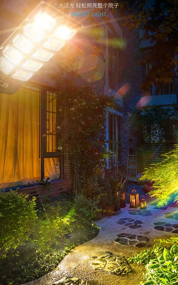 LED-AURINKOVALAISIN LIIKE- JA HÄMÄRÄTUNNISTIMELLA 1000 W KAUKOSÄÄTIMEN PIDIKE STREET