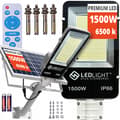 Miniatyrbild 3 av 11: STOR SOLKOLAMPA 1500W KRAFTFULL LED-GATUTRÄDGÅRD FJÄRRKONTROLL justerbar panel