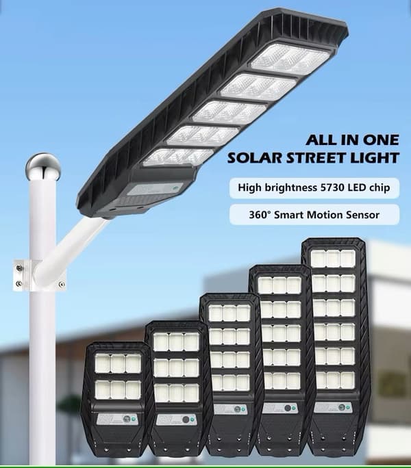KRAFTFULL SOLAR LED-LAMPA VOGLER 1200W med RADAR-rörelse- och skymningssensor