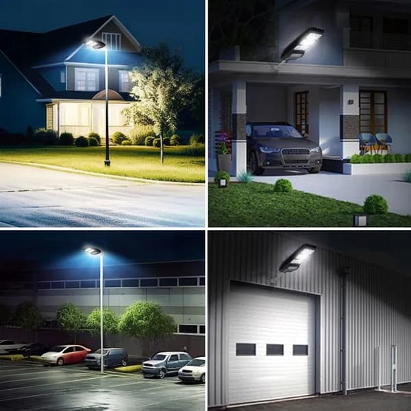 KRAFTFULL SOLAR LED-LAMPA VOGLER 1200W med RADAR-rörelse- och skymningssensor