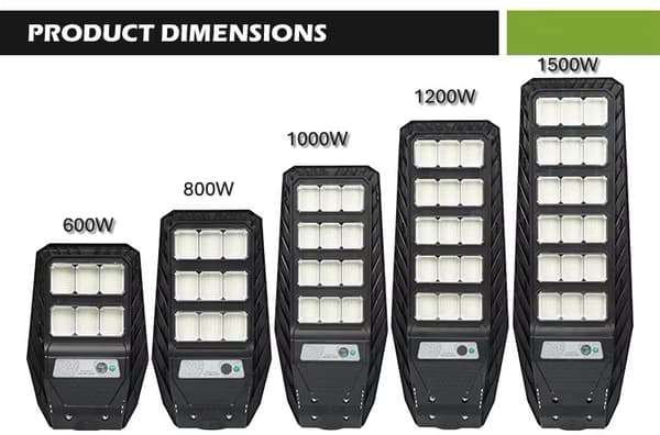 KRAFTFULL SOLAR LED-LAMPA VOGLER 1200W med RADAR-rörelse- och skymningssensor