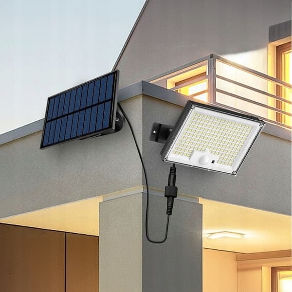 LED SOLAR GADE LAMPE + FJERNBETJENING