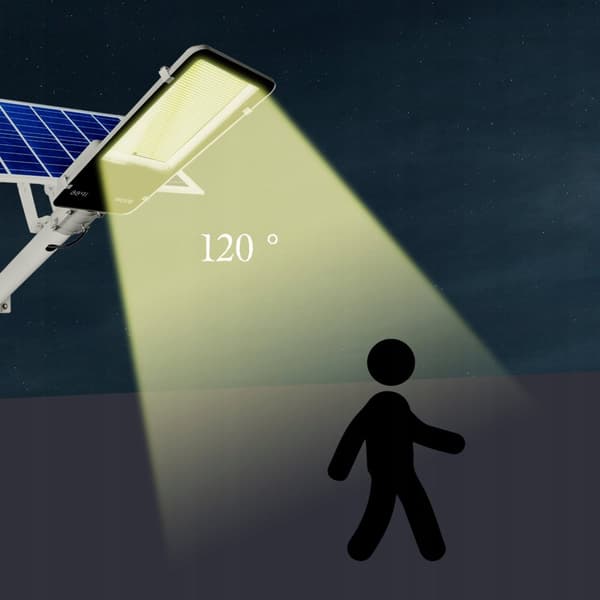 KRAFTFULL LED-SOLCELLAMPA 1000 W SKYMNINGSSENSOR FÖR GATU MED FJÄRRKONTROLL FÖR TRÄDGÅRD