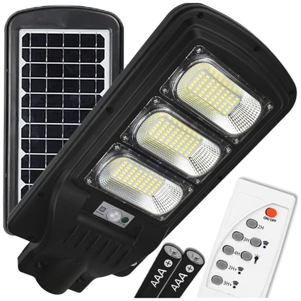 TEHOKAS katuvalaisin 1200 W hämärän liiketunnistimella, aurinkokäyttöinen VOGLER