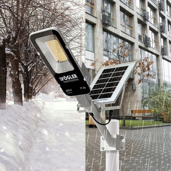 TEHOKAS VOGLER AURINKO-LED-LAMPPU 600 W TUTKALLA, LIIKE- JA HÄMÄRÄTUNNISTIMELLÄ