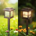 Miniatyrbillede 2 af 7: OBOSOE 6-Pak Solcellelamper - 10 timers lystid, 2800K LED, IP44 vandtæt, havedekoration