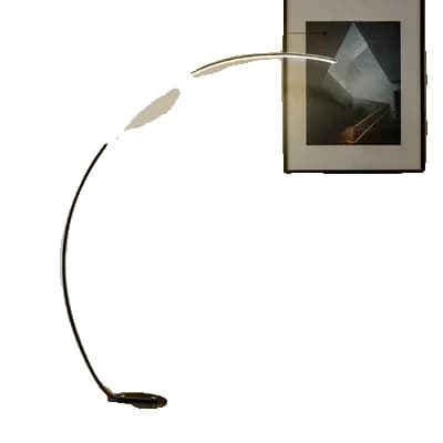 Nordisk LED Golvlampa, Dimbar Belysning, Modern Design,Trikolor dimning, Svart A