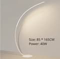 Miniatyrbillede 2 af 2: Nordisk LED Gulvlampe, Dæmpbar Belysning, Moderne Design,Fjernlysregulering, Hvid B