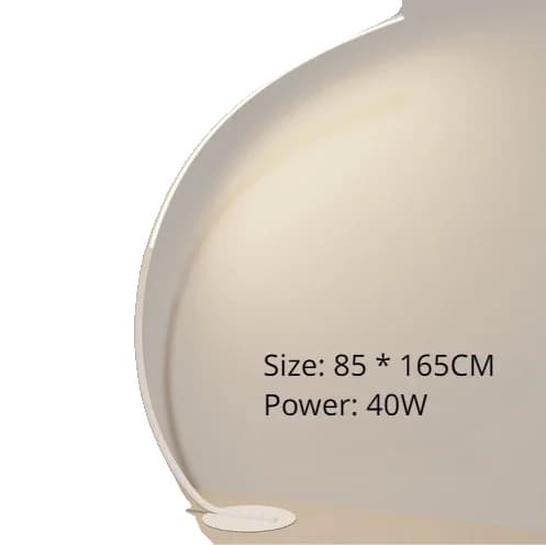 Nordisk LED Gulvlampe, Dæmpbar Belysning, Moderne Design,Tricolor dæmpning, Hvid B