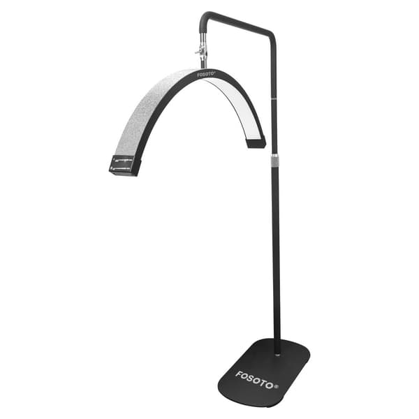 Multifunktionel LED Ringlys, Justerbar Lysstyrke, Bi-Farvet Temperatur,sort