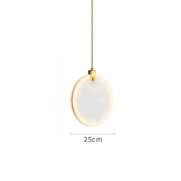 Pendellampa, 1 ljuskälla, cirkulär design, täckning 15-30 kvm,Dia 25 cm, varmt ljus