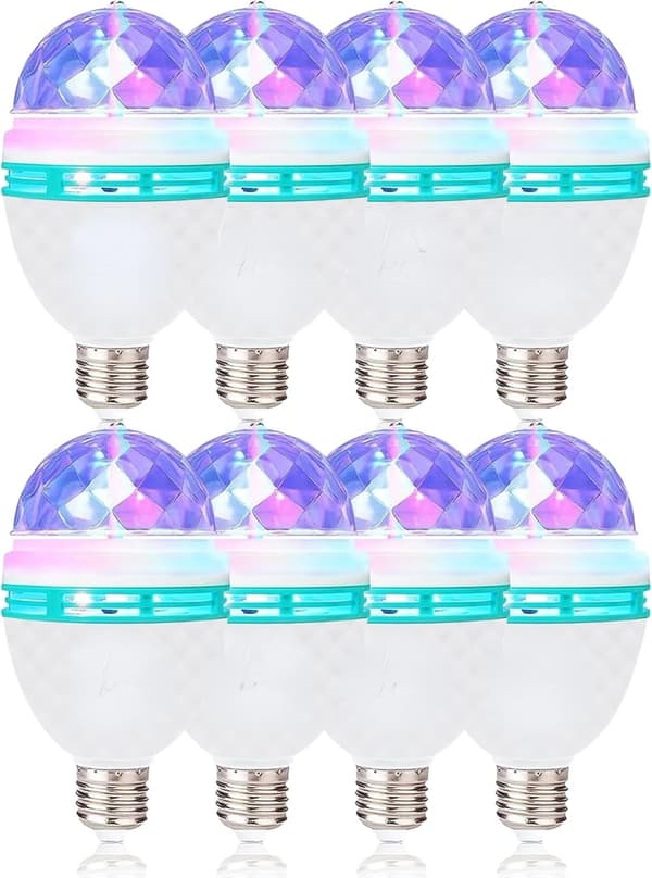 RGB-juhlamuuntajat, energiatehokkaat, helppo asennus,8 Kappaleen Pakkaus 1