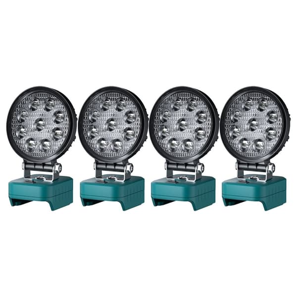 LED Arbetslampa, 27W Effekt, 2000 Lumen Ljusstyrka,4Pack LED-lampa, 27W