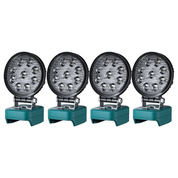 LED Arbetslampa, 27W Effekt, 2000 Lumen Ljusstyrka,4Pack LED-lampa, 27W