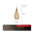 Miniatyrbillede 2 af 2: Rattan Pendellampe, LED Lyskilde, Ledning Pendel, Beige Lampeskærm,D25, Ingen pære