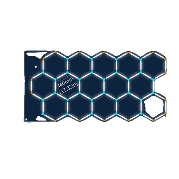 Hexagonal Loftlampe, 6000-6500K Farvetemperatur, 90 CRI, 270° Strålevinkel,HC-4724-440