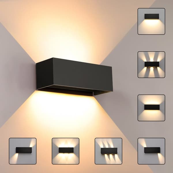 Modern LED Vägglampa, Justerbar Vinkel, Vattentålig IP65,Varm vit (2700-3500K), 21W