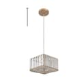 Miniatyrbillede 1 af 2: Krystal Pendellampe, Elegant Design, Justerbar Længde,D stil Guld