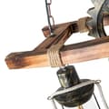 Pikkukuva 3 / 4: Vintage-riippuvalaisin, massiivipuinen materiaali, 2 valonlähdettä, retrotyyli