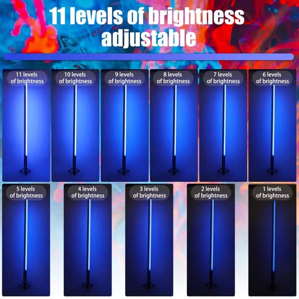 RGB-ympäristövalo, 500 valaistusasetusta, 3W teho,4 kpl