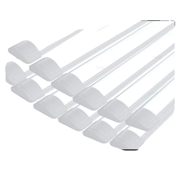 LED Rørlys, 4400 lm Lysstyrke, 180° Strålevinkel,10 stk 120 cm 40W, Natur hvid 4000K