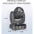 Miniatyrbillede 2 af 2: LED Moving Head Beam Light, 100W Effekt, 90-240V Spænding, Selvstændig Installation,sort, EU-stik