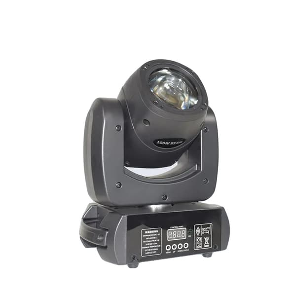 LED Moving Head Beam Light, 100W Effekt, 90-240V Spænding, Selvstændig Installation,sort, EU-stik