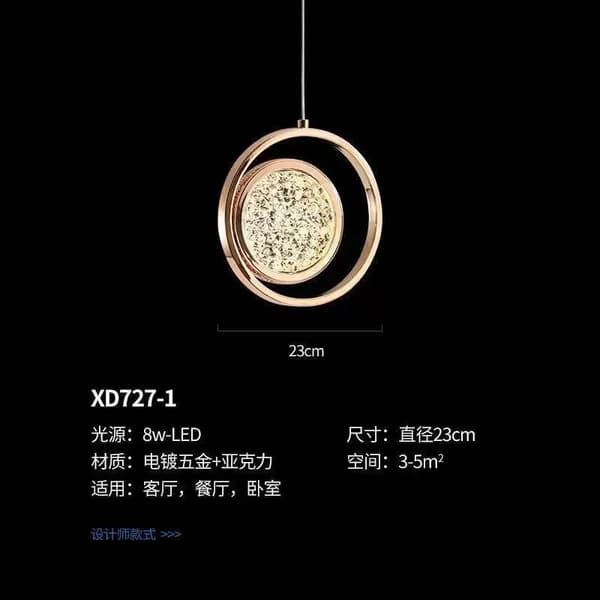 LED Pendellamper, Tri-Farvet Lys, Moderne Design,Trekolors lys, Koncentriske ringe