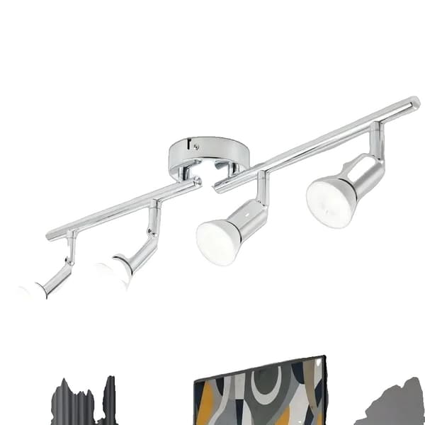 GU10 LED Loftspotlight, Selvstændig Design, Holdbar Aluminiumskonstruktion,Ingen pære, HVID