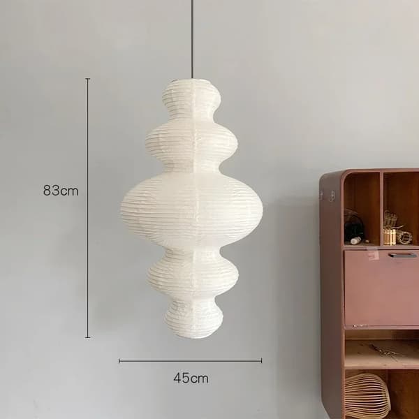 Hängande Pendellampa, Wabi Sabi Design, Snörinstallation,hängande lampa, Varmt ljus
