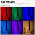 Miniatyrbild 3 av 4: LED Videolampa, Justerbar Färgtemperatur, RGB-funktionalitet,AL-20 RGB