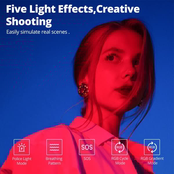 LED Videolampa, Justerbar Färgtemperatur, RGB-funktionalitet,AL-20 RGB