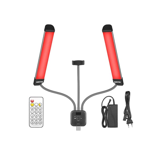 LED Videolampa, Justerbar Färgtemperatur, RGB-funktionalitet,AL-20 RGB