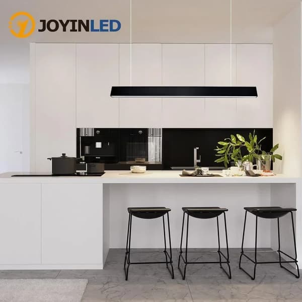 LED Pendellampa, 36W, Svart Aluminium,4000K, svart, 36W