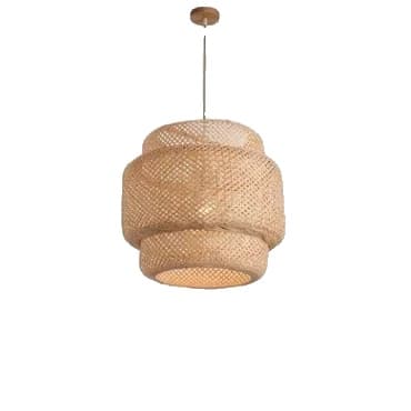 Moderni bambuvalaisin, kudottu varjostin, useita koko vaihtoehtoja,40CM, Ei lamppua