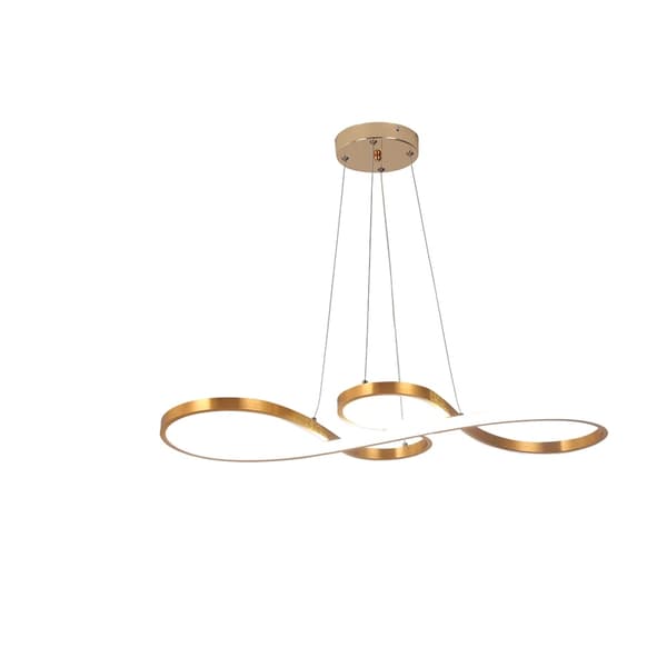 Modern Krona, Justerbar Höjd, Energibesparande LED,Cool White, guld