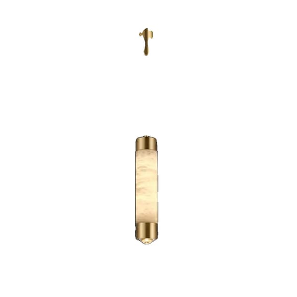 Moderne Pendellampe, Poleret Kobberfinish, Justerbar Højde,Varm Hvid, 1STK