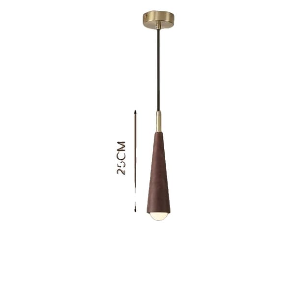 LED Pendellampa, Bambumaterial och Trä, Dimbar Funktionalitet,Trikolor nr RC, B