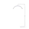 Miniatyrbillede 1 af 2: Fosoto Arc Fotolampe, 45W Udgang, Justerbar Farvetemperatur 3200K-5600K,Hvid med diamant