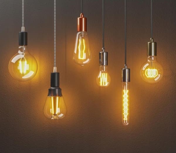 LED-dekorativ filamentpære ST64 7,5W E27 varm