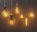 Miniatyrbillede 5 af 6: LED-dekorativ filamentpære ST64 7,5W E27 varm