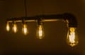 Miniatyrbillede 2 af 6: LED-dekorativ filamentpære ST64 7,5W E27 varm
