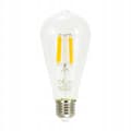 Miniatyrbillede 1 af 6: LED-dekorativ filamentpære ST64 7,5W E27 varm