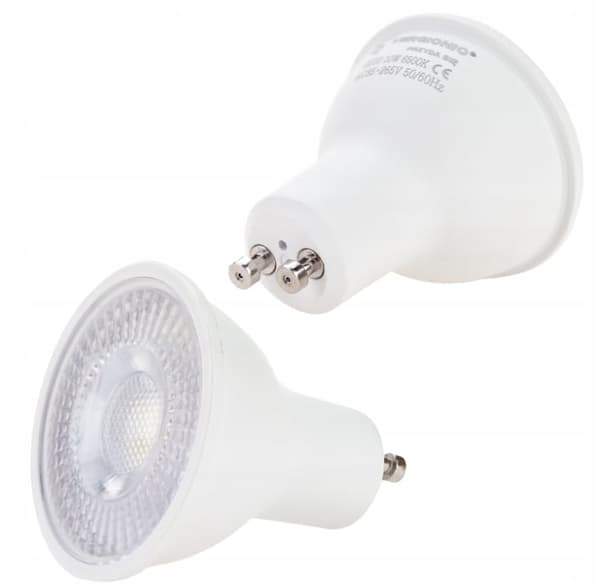 Energibesparende LED-pære GU10 Varmhvid farve 10W