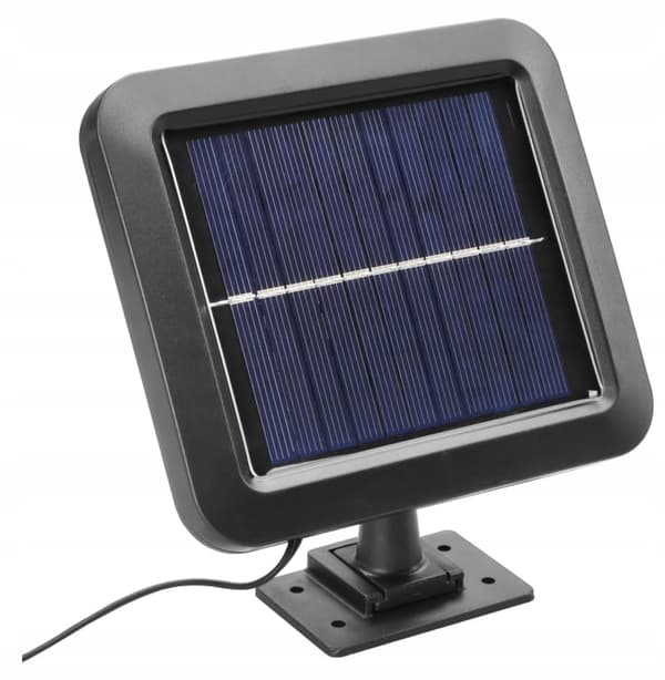 W:n LED-aurinkokäyttöinen valonheitin liike- ja hämärätunnistimella