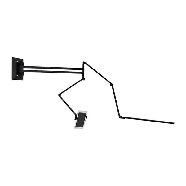 LED Vägglampa, Justerbar Ljusstyrka, Ögonvänlig Design,svart