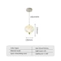 Miniatyrbillede 2 af 2: Nordisk Minimalistisk LED Kranse, Justerbar Højde, Stilfuldt Akryl Design,A, Varmt lys